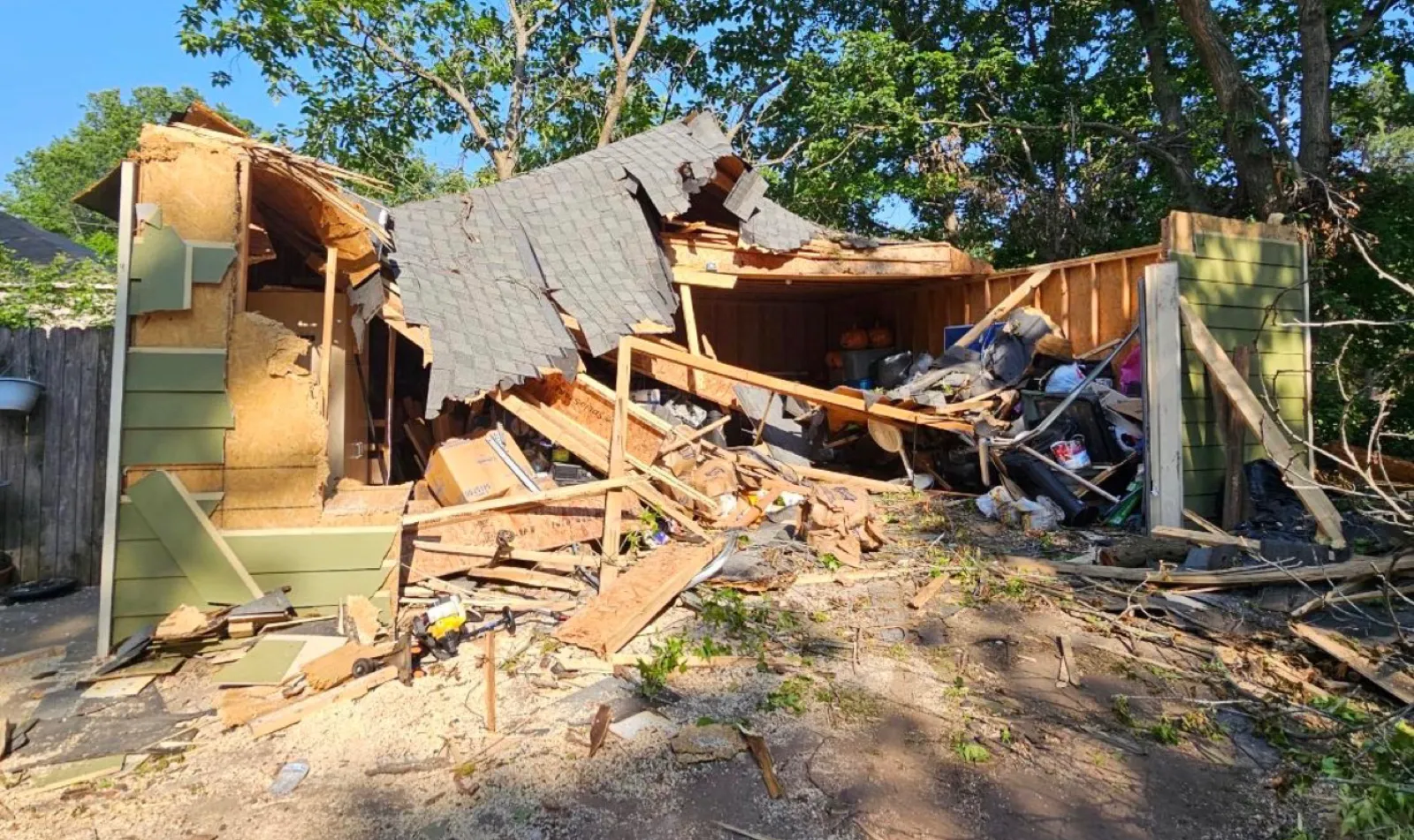Demo / Haul-off — before — Service Pros, Tulsa metro Oklahoma