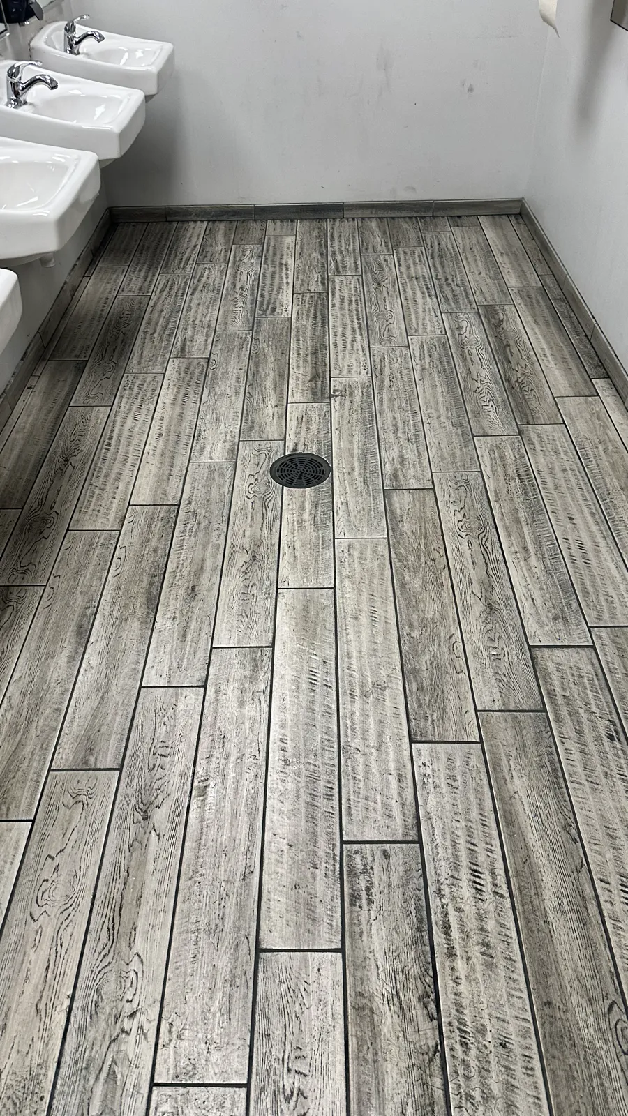 Tile Scrub — before — Service Pros, Tulsa metro Oklahoma