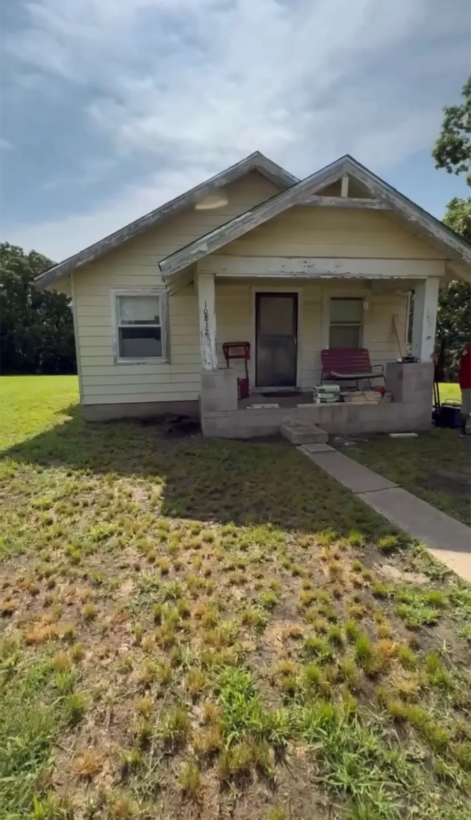 Porch Build — before — Service Pros, Tulsa metro Oklahoma